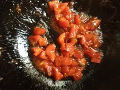 Make diced chicken with tomato sauce step 6