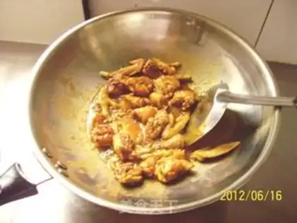 Make Curry chicken pieces and roasted potatoes step 7