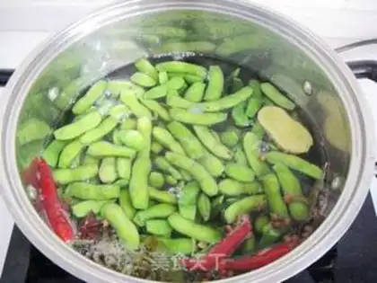 Make Tea fragrant edamame step 3