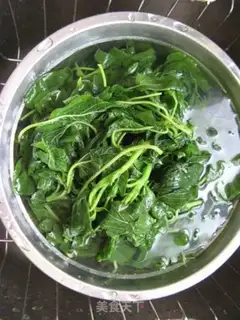 Make Amaranth pot sticker step 3