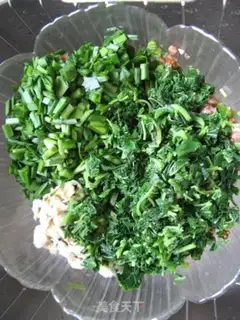 Make Amaranth pot sticker step 4