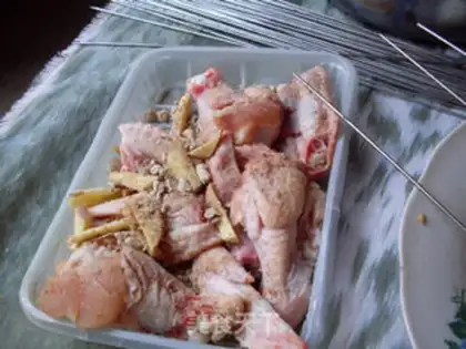 Make kebabs step 1