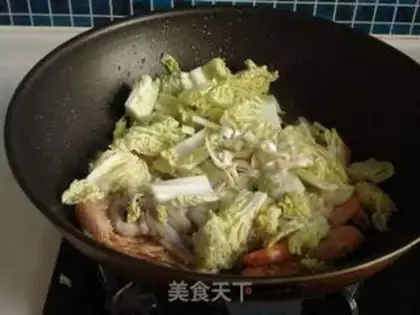Make stir-fried baby vegetable with double fresh food step 6