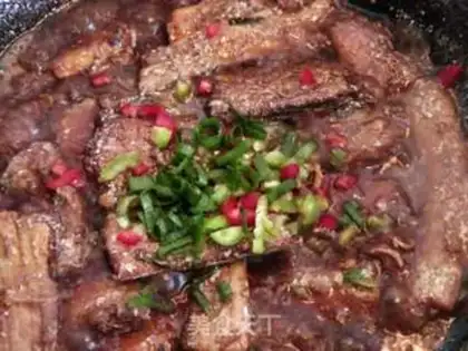 Make braised hairtail step 7