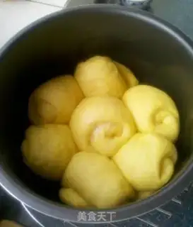 Make Rice cooker version of pumpkin bread step 4