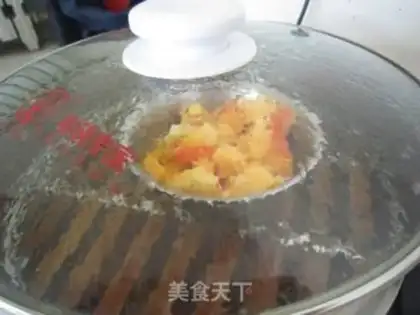 Make Pumpkin fried cake step 1