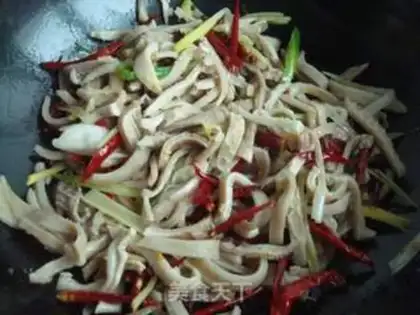 Make stir-fried mutton tripe step 7