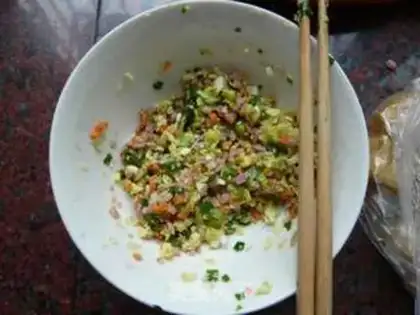 Make Tofu dumplings step 1
