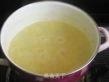 Make Gardenia flower, wolfberry and millet porridge step 3
