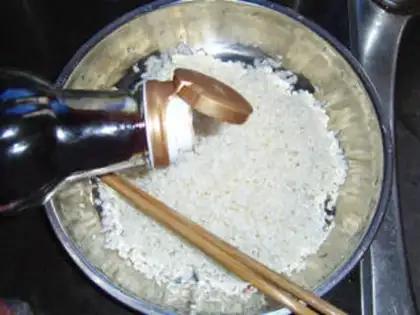 Make glutinous rice step 1