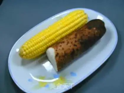 Make Fishing yams with fresh corn juice step 0