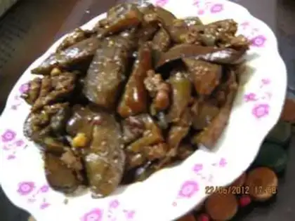 Make Sauted eggplant in sauce step 16