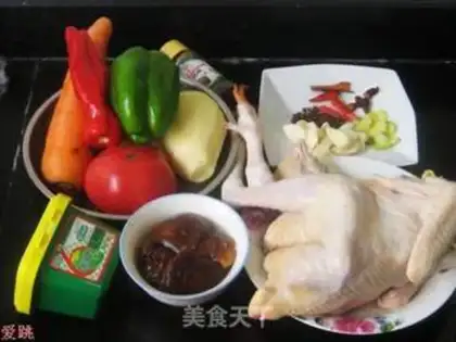 Make Family version of Xinjiang saute chicken step 0
