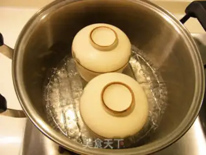 Make Japanese tea bowl steaming step 9