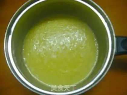 Make Fishing yams with fresh corn juice step 4