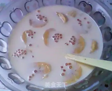 Make Banana milk sago dew step 14