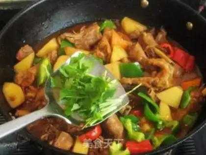 Make Family version of Xinjiang saute chicken step 14