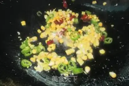 Make Sweet corn fried rice step 3