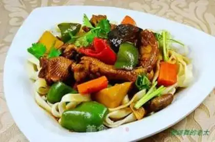 Make Family version of Xinjiang saute chicken step 17