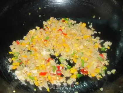 Make Sweet corn fried rice step 6