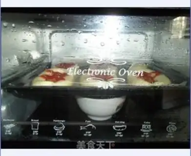 Make ketchup hot dog buns step 4