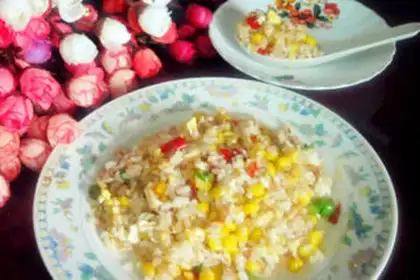 Make Sweet corn fried rice step 7