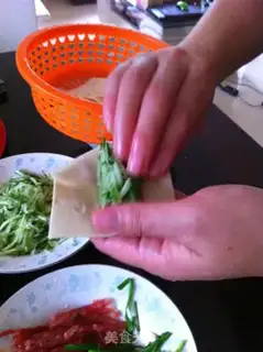 Make Bean skin sausage roll step 3