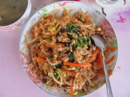 Make Korean bibimbap step 2