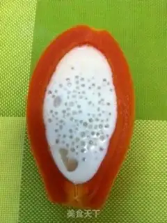 Make Papaya milk sago dew step 5