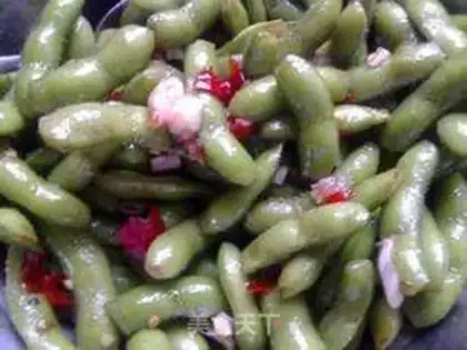 Make Chop pepper mixed with edamame step 5