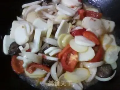 Make fried rice cake step 5