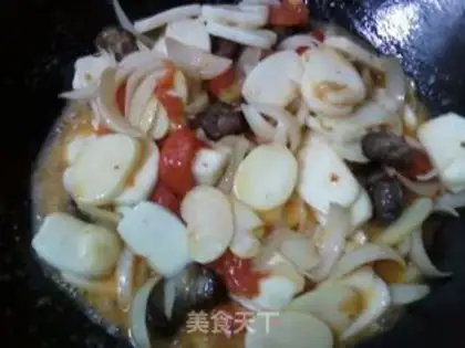 Make fried rice cake step 6