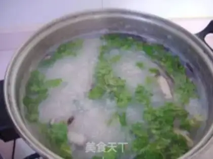 Make Mushroom chicken breast porridge step 13