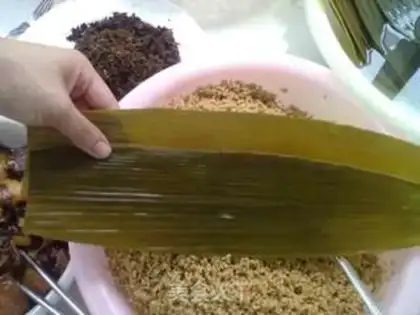Make Dried plum vegetable rice dumpling step 3