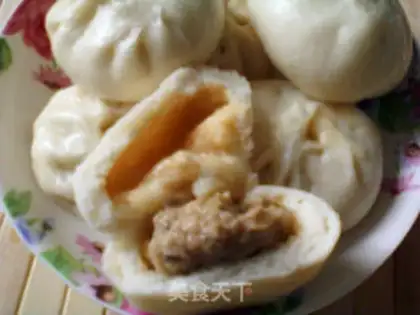 Make Mushroom pork bun step 17
