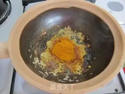 Make Bamboo stick curry fish ball step 4