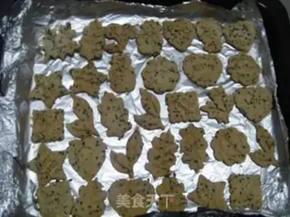 Make Black sesame biscuits step 8