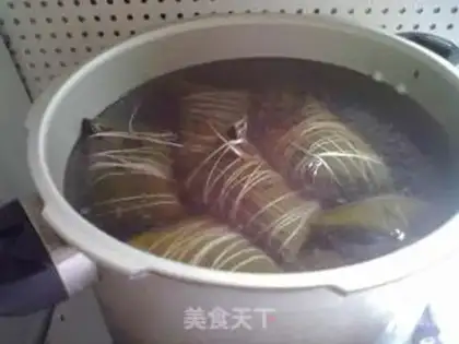 Make Dried plum vegetable rice dumpling step 9