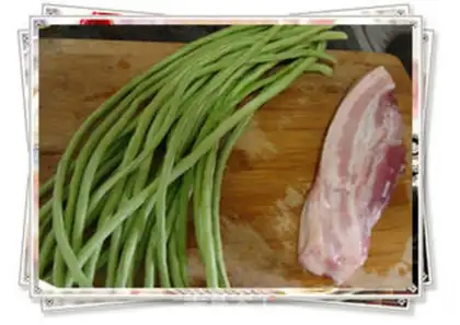 Make Double-cooked pork with beans step 0
