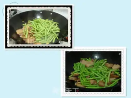Make Double-cooked pork with beans step 1