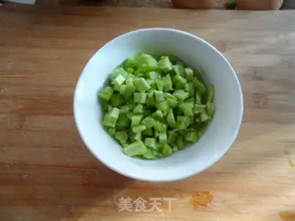 Make Balsam pear egg cake step 1