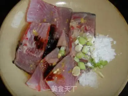 Make Cooking fish steak and tofu step 4