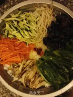 Make Home version of Korean bibimbap step 8
