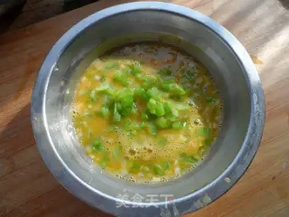 Make Balsam pear egg cake step 5