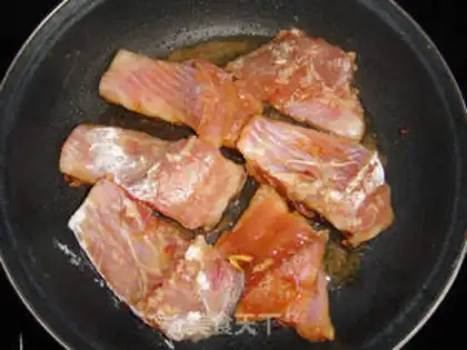 Make Cooking fish steak and tofu step 7