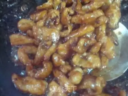 Make stir-fried pork neck with green onions step 8