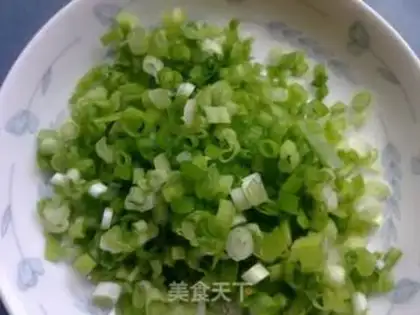 Make green onion pancake step 2