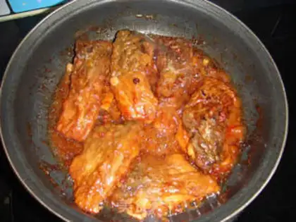 Make Cooking fish steak and tofu step 14