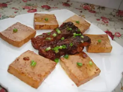 Make Cooking fish steak and tofu step 15