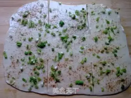 Make green onion pancake step 5